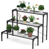 3-Tier Metal Plant Stand Ladder Plant Stand Planter Flower Pot Holders for Home Garden
