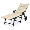 Outdoor Chaise Lounge Chair Rattan Recliner Chair