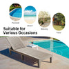 Outdoor Chaise Lounge Reclining Patio Chair Lounge Chair with 5-Position Adjustable Backrest