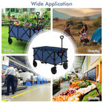 Outdoor Collapsible Utility Garden Wagon Cart Trolley Buggy