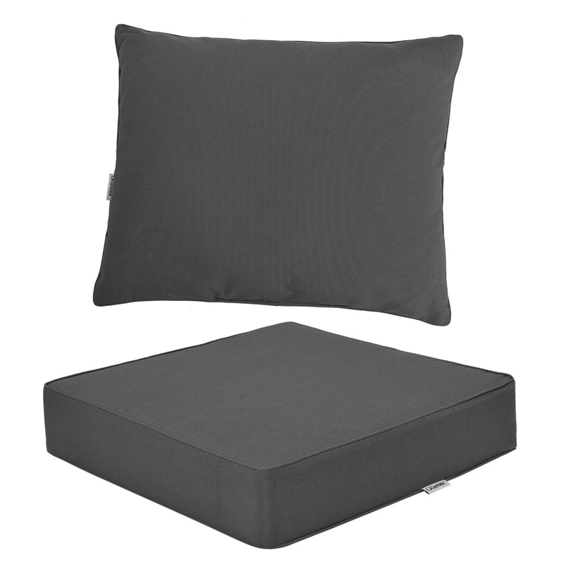 Outdoor Chair Cushion Set with Deep Seat & Back Cushion for Patio Furniture