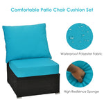Outdoor Chair Cushion Set Back & Deep Seat Replacement Cushions for Patio Furniture