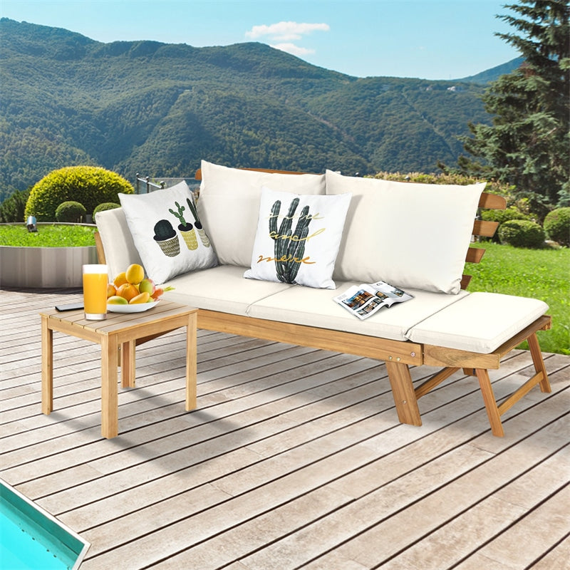 Convertible outdoor sofa best sale