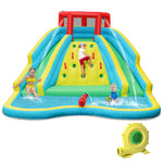 Outdoor Double Side Inflatable Water Slide Park with Large Climbing Wall