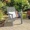 Outdoor Acacia Wood Adirondack Chair Weather Resistant Patio Armchair for Garden Backyard