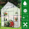 Outdoor Portable 4 Shelves Walk-in Greenhouse - Bestoutdor