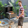 Outdoor Portable Tabletop Pellet Grill BBQ Smoker Grill with Digital Temperature Control