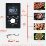 Outdoor Portable Tabletop Pellet Grill BBQ Smoker Grill with Digital Temperature Control