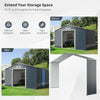 Outdoor Storage Shed Extension Kit for 11 Feet Garden Backyard Shed Width