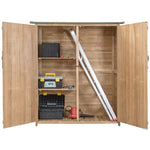 Outdoor Storage Shed Garden Utility Tools Organizer with Lockable Doors - Bestoutdor