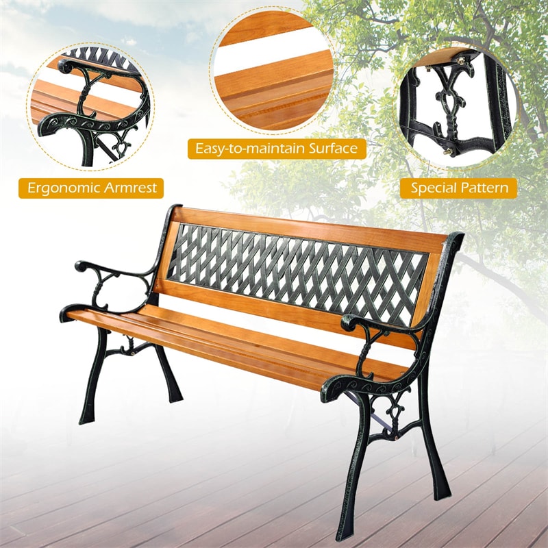 Cast iron love online seat garden