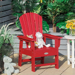 Patio Kids Adirondack Chair Outdoor Chair with Ergonomic Backrest