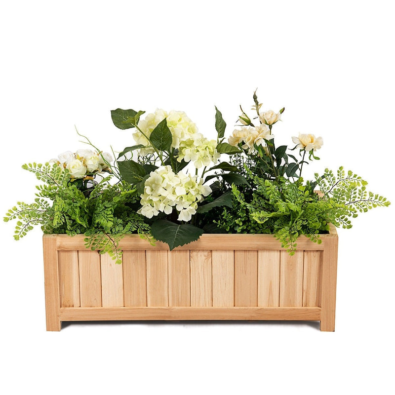 Portable Folding Wood Raised Garden Bed Planter Box Flower Bed - Bestoutdor