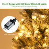 Pre-Lit PVC Snow Flocked Artificial Christmas Tree with LED Lights