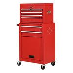 Rolling Tool Chest Removable Tool Storage Cabinet with 6 Sliding Drawers