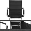 Conference Chairs Set of 2 Heavy Duty PU Leather Office Chairs Waiting Room Guest Reception Chairs with Protective Arm Sleeves & Sled Base