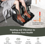 Foot and Calf Massager Electric Foot Massager with Heat, Shiatsu & Deep Kneading for Relaxation