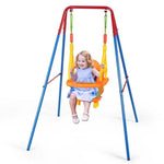 Toddler Swing Set High Back Seat with Swing Set - Bestoutdor