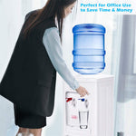 Water Dispenser 5 Gallon Bottle Hot & Cold Top Loading Water Cooler with Child Safety Lock, Storage Cabinet for Home Office School