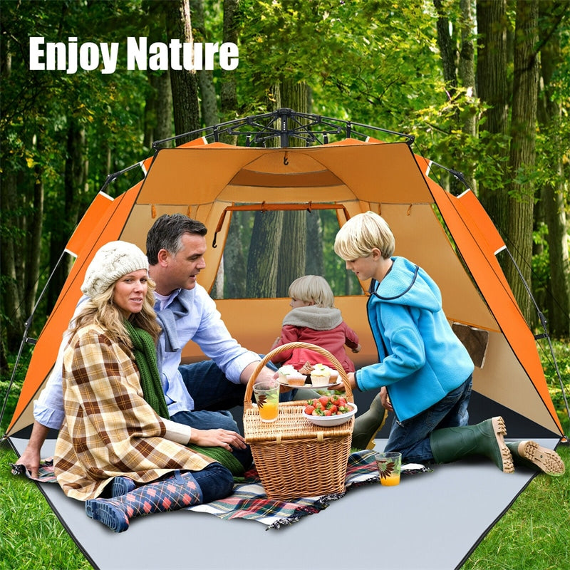 UPF 50+ Easy Pop Up Beach Tent Portable Sun Shelter for 3-4 Person