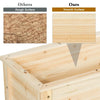Wooden Outdoor Raised Garden Bed with Storage Shelf - Bestoutdor