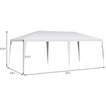 10' x 20' Outdoor Wedding Party Event Tent Waterproof Canopy Tent with Tent Peg & Wind Rope