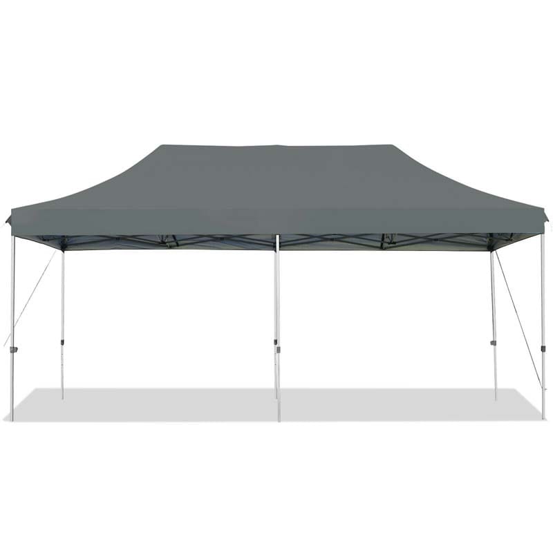 10' x 20' Heavy Duty Folding Tent Pop Up Canopy Tent Outdoor Commercial Instant Canopy Tent with Roller Bag