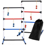 Indoor/Outdoor Ladder Ball Toss Game Set Fun Lawn Game Built-in Score Tracker with 6 PE Bolas & Carrying Bag