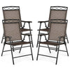 Set of 4 Patio Folding Chairs - Bestoutdor