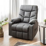 Power Lift Recliner Chair Elderly Lift Chair Fabric Electric Massage Reclining Sofa with 8 Point Massage Lumbar Heat USB Charge Port