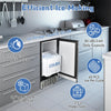 15" Undercounter Ice Maker 80lbs/24H Freestanding & Built-in Ice Machine Commercial Ice Maker with Drain Pump