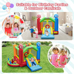 Inflatable Bounce House Candy Land Theme Kids Giant Jumping Bouncy Castle with 735w Air Blower
