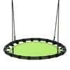 40" Kids Flying Saucer Tree Swing Set Indoor Outdoor Play Round Swing with Adjustable Heights & Multi-play Rope for Kids Adults