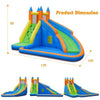 Inflatable Mighty Bounce House Jumper with Water Slide - Bestoutdor
