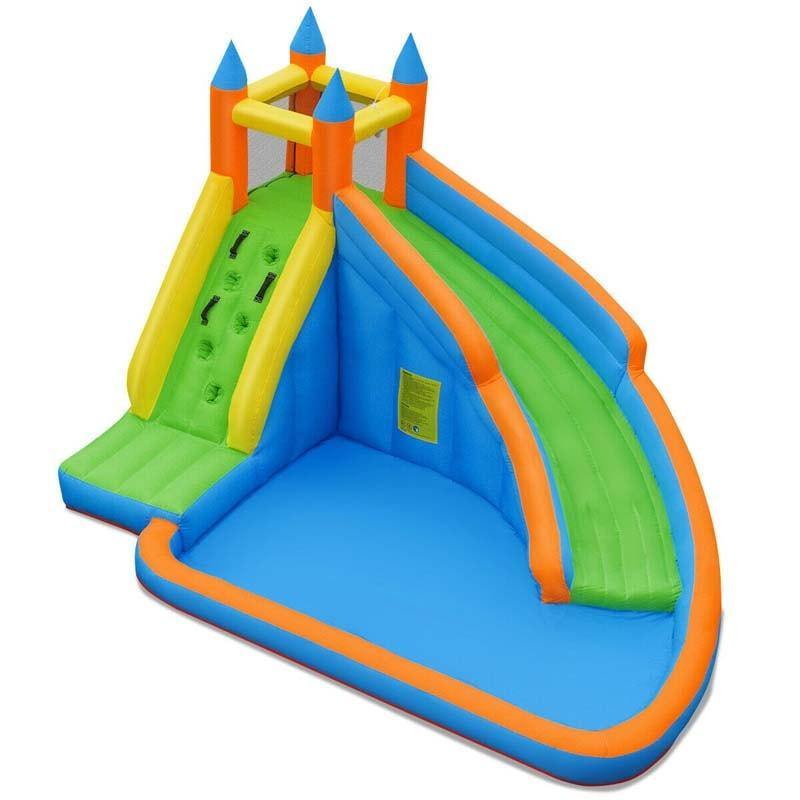 Inflatable Mighty Bounce House Jumper with Water Slide - Bestoutdor