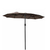 15 FT Double Sided Patio Umbrella with Crank without Base - Bestoutdor