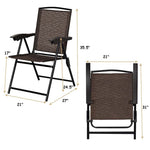 Bestoutdor 2 pcs Outdoor Folding Chairs Patio Seating Foldable Chairs