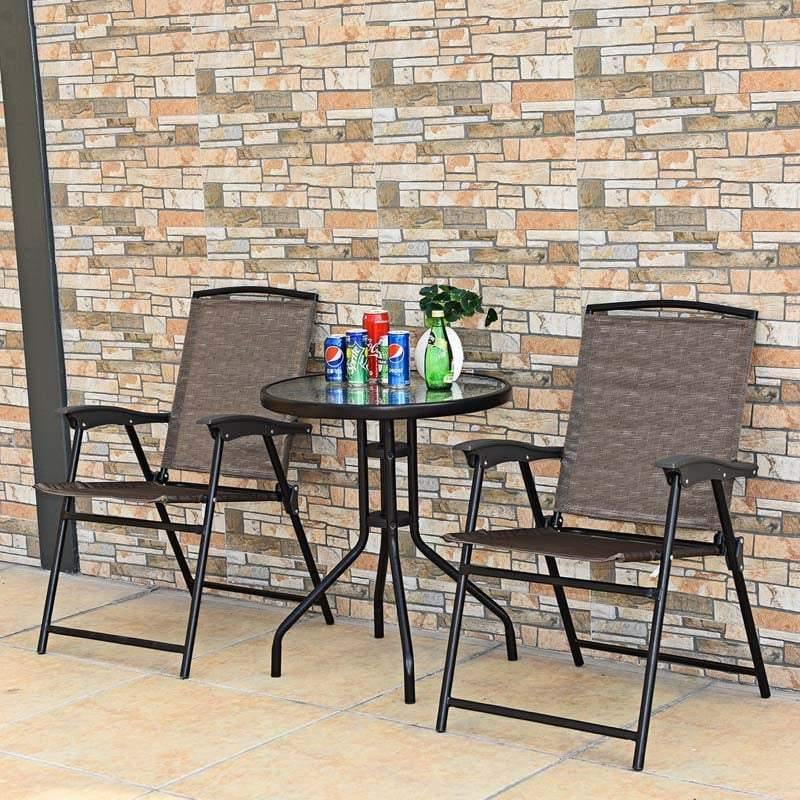 Patio folding bistro set deals