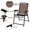 2 Patio Folding Chairs With Glass Table - Bestoutdor