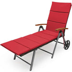 Outdoor Chaise Lounge Chair Rattan Recliner Chair - Bestoutdor