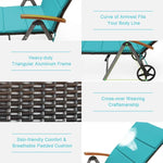 Outdoor Chaise Lounge Chair Rattan Recliner Chair - Bestoutdor