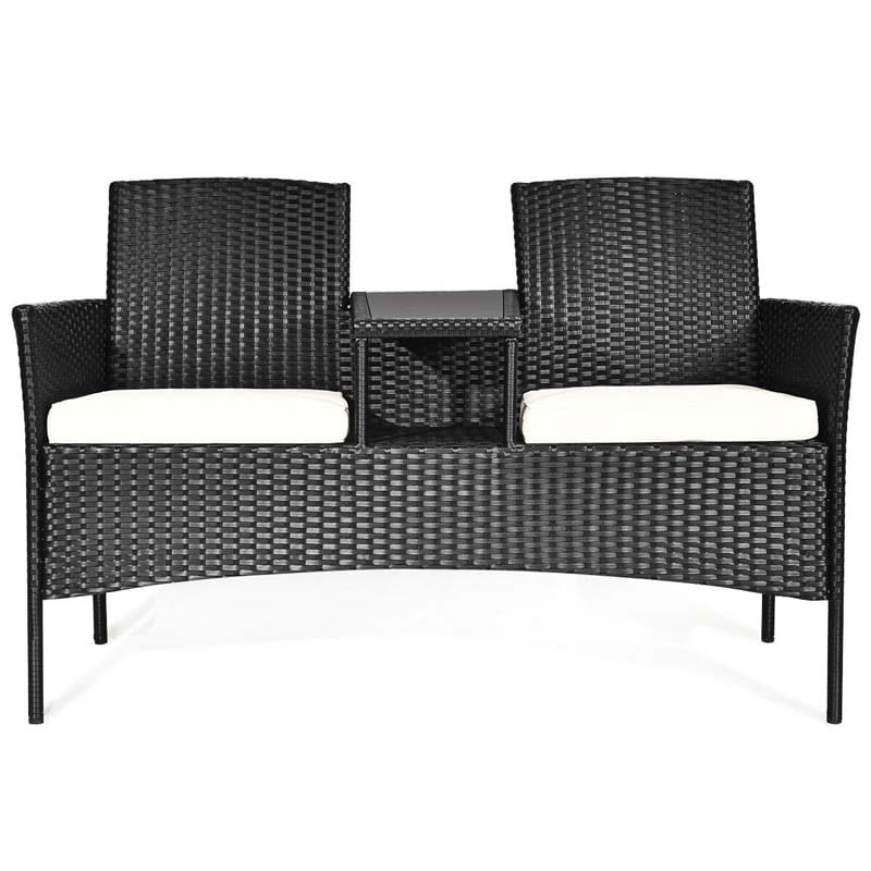 Patio Wicker Conversation Furniture Set - Bestoutdor