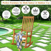 Outdoor Wooden High Back Rocking Chair - Bestoutdor
