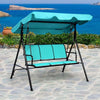 Outdoor Porch Swing Lounge Chair 3 Person with Top Canopy