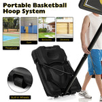 Outdoor Indoor Portable Basketball Hoop System 4.25-10FT Adjustable Basketball Goal with 44’’ Shatterproof Backboard & Fillable Base